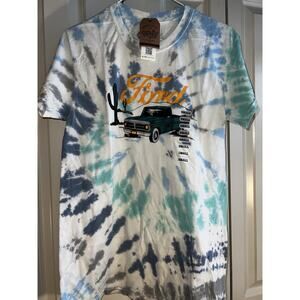 Ford Official Green Truck Tee Luv Tie Dye T- Shirt, Size Adult Small